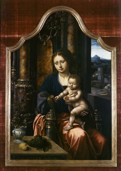 Madonna con Bambino, c.1520-30 da Master of the Parrot